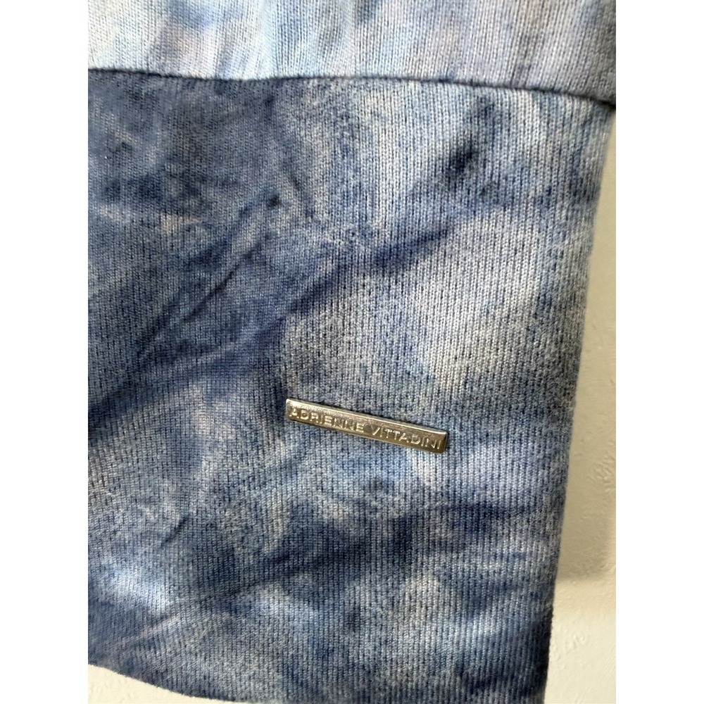 Adrianne Vittadini  Tie Dyed Bluesy Pullover W‎ Rounded Neck Size XL - Picture 3 of 6